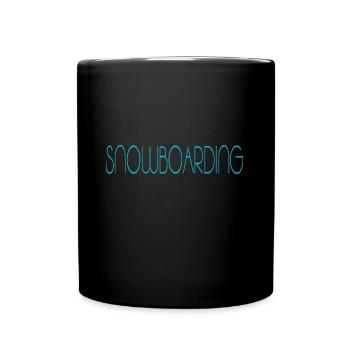 snowboarding snowboard boarden - Tasse einfarbig - Schwarz - Vorne