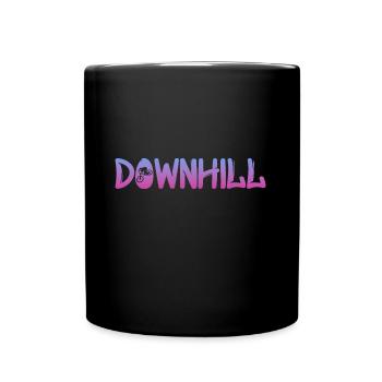 Downhill - Tasse einfarbig - Schwarz - Vorne