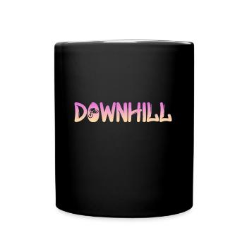 Downhill - Tasse einfarbig - Schwarz - Vorne