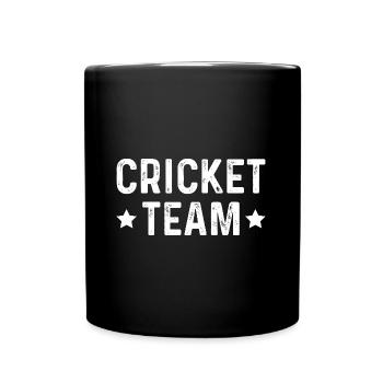 Cricket Team - Tasse einfarbig - Schwarz - Vorne