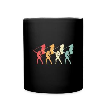Carnaval Drapeau Carnaval agitant des drapeaux - Mug uni - noir - Devant