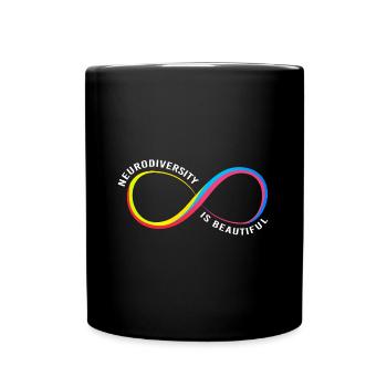 Autismus Gehirn Autist Asperger Neurodiversity - Tasse einfarbig - Schwarz - Vorne