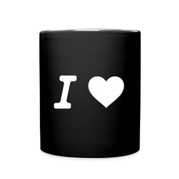 I love - Full Colour Mug - black - Front