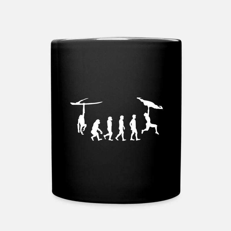 Klettern Evolution - Tasse einfarbig - Schwarz