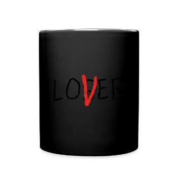 Loser Lover Horrorfilm Halloween Es It Geschenk - Tasse einfarbig - Schwarz - Vorne