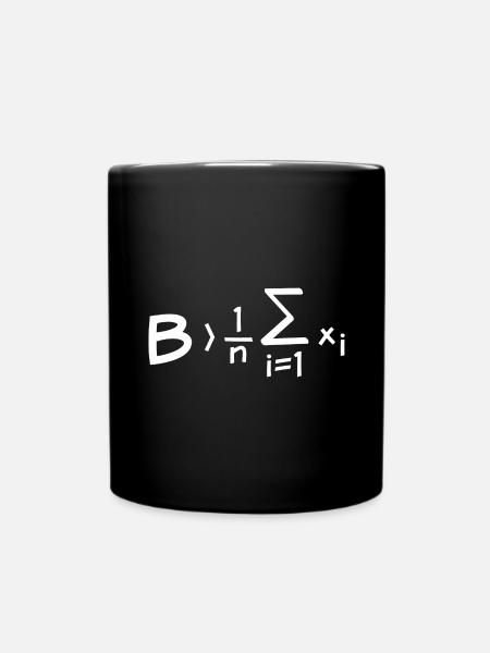 Funny math saying - Full Colour Mug - black