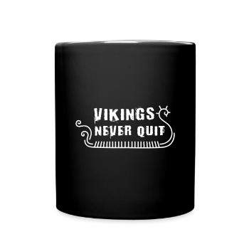 Navire viking - Mug uni - noir - Devant