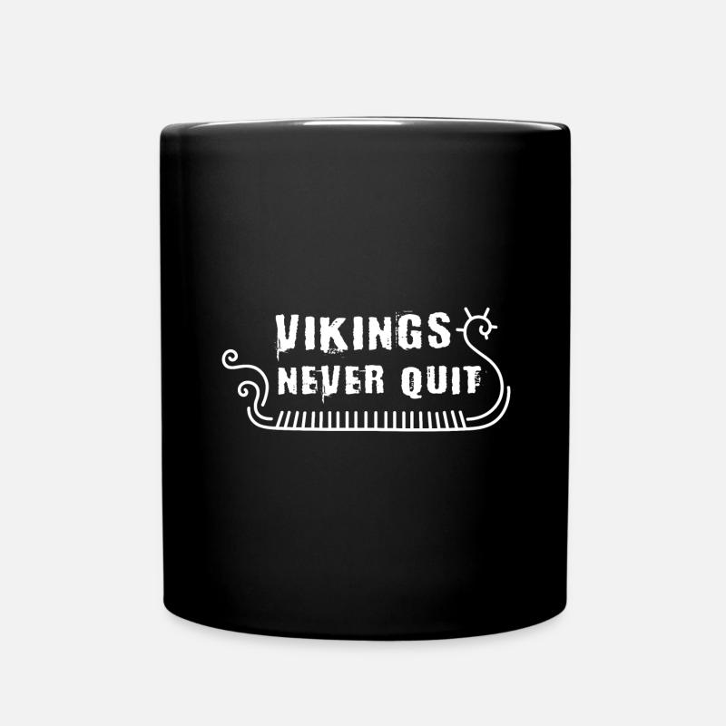 Wikinger Schiff - Tasse einfarbig - Schwarz