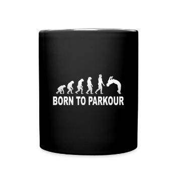 Born to parkour - Full Colour Mug - black - Front