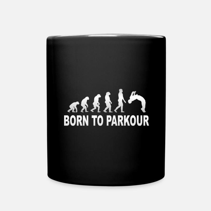 Né au parkour - Mug uni - noir
