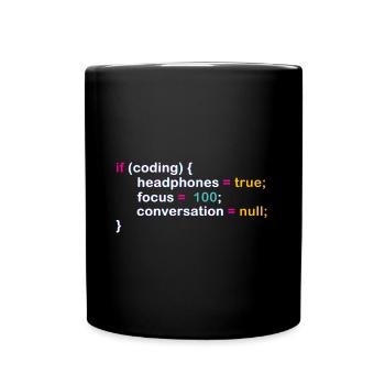 Programmer Humor Code Joke for IExperten - Full Colour Mug - black - Front