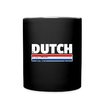 Dutch Netherlands Dutch flag Netherlands - Full Colour Mug - black - Front