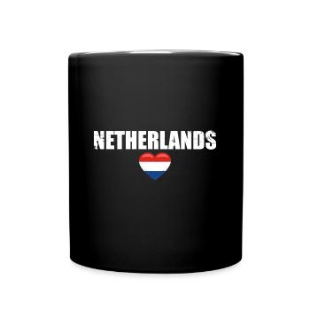 Pays-Bas Vintage Drapeau néerlandais Pays-Bas - Mug uni - noir - Devant