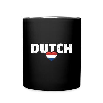 Dutch Netherlands Dutch flag Netherlands - Full Colour Mug - black - Front