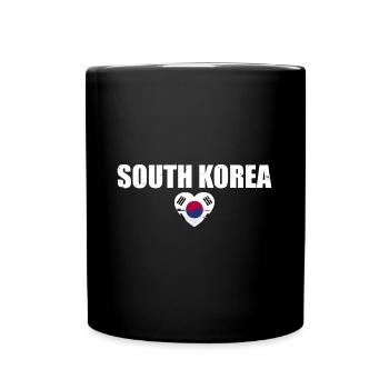 South Korea Vintage South Korean Flag South Korea - Full Colour Mug - black - Front