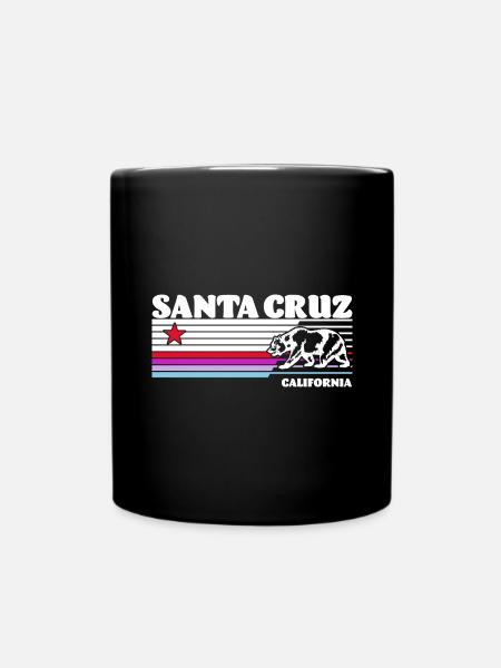 Santa Cruz Californie vintage rétro - Mug uni - noir
