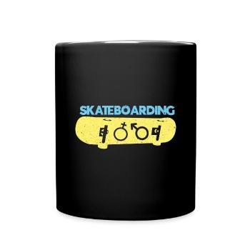 Skateboard Skateboard Skate Skater Skateboard - Mug uni - noir - Devant