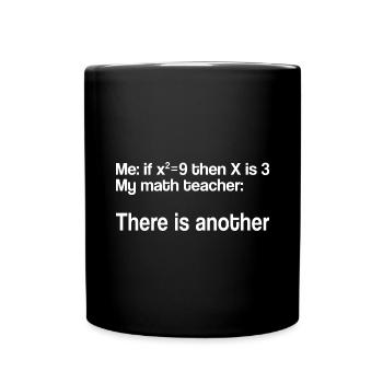 Math Gift Nerd Teacher Math Teacher Math - Mug uni - noir - Devant