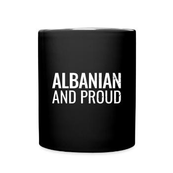 Albanie et fier albanais - Mug uni - noir - Devant