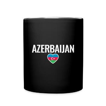 Azerbaïdjan Vintage Azerbaïdjan Drapeau - Mug uni - noir - Devant