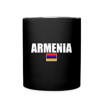Armenia Armenia Armenian Flag Proud Armenian - Full Colour Mug - black - Front