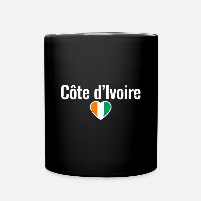 Côte d’Ivoire Drapeau ivoirien Ivoiriens - Mug uni - noir