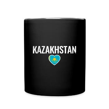 Kazakhstan Drapeau kazakh Kazakhstan - Mug uni - noir - Devant