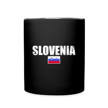 Slovenia Slovenia Slovenian flag Slovenian - Full Colour Mug - black - Front