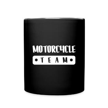 Équipe moto - Mug uni - noir - Devant