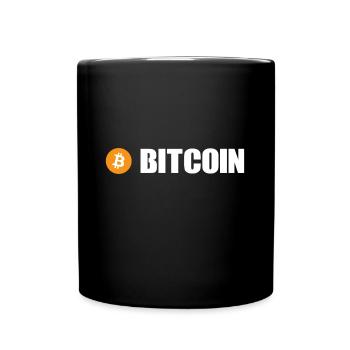 Bitcoin - Tasse einfarbig - Schwarz - Vorne