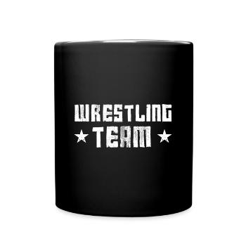 Wrestling Team - Tasse einfarbig - Schwarz - Vorne