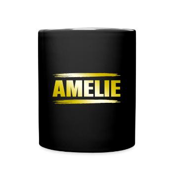 Amélie - Mug uni - noir - Devant