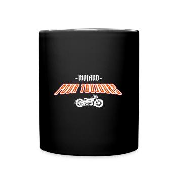 Motard pour toujours - Mug uni - noir - Devant