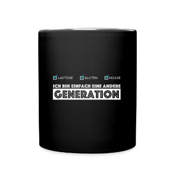 Ich bin einfach eine andere Generation | Sarkasmus - Tasse einfarbig - Schwarz - Vorne