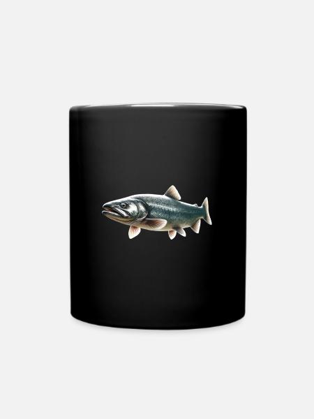 Lachs - Tasse einfarbig - Schwarz