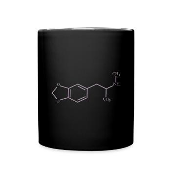 MDMA Formel - chemische Formel - Tasse einfarbig - Schwarz - Vorne