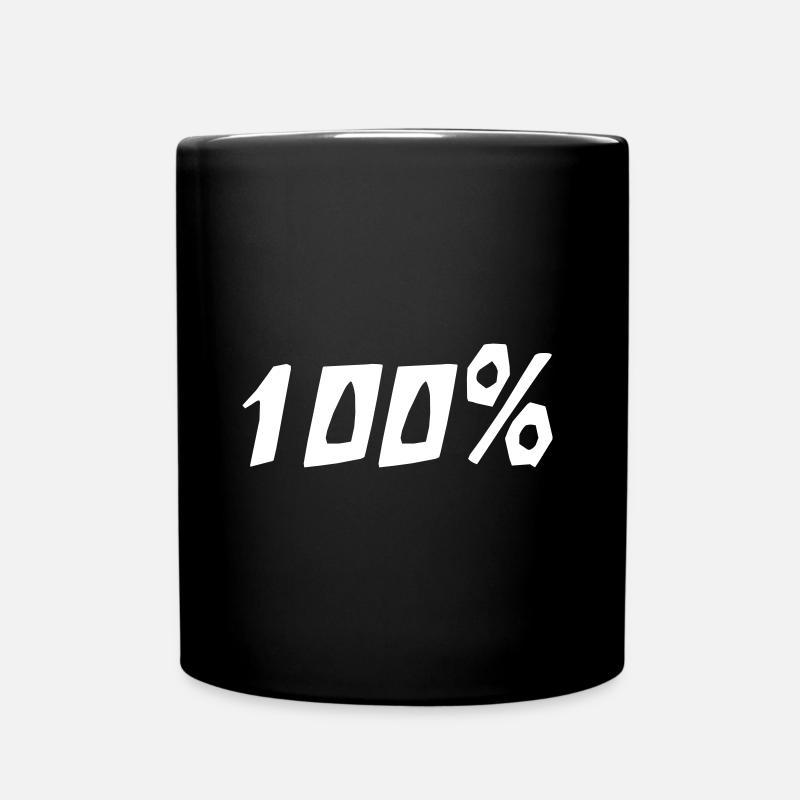 100% - Full Colour Mug - black