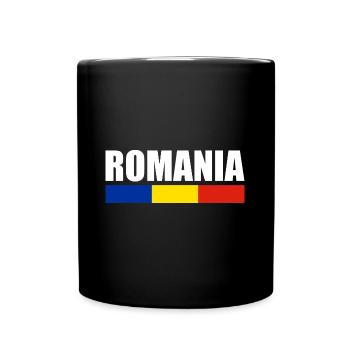 Romania Flag Romanian Romania Romania - Full Colour Mug - black - Front