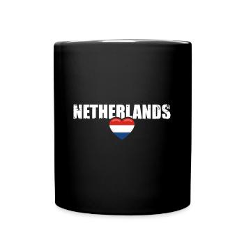 Pays-Bas Vintage Drapeau néerlandais Pays-Bas - Mug uni - noir - Devant