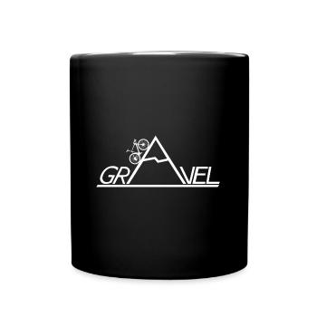 Gravel MTB Bike Uphill Sport White - Full Colour Mug - black - Front