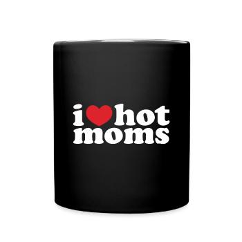J’adore les mamans chaudes - Mug uni - noir - Devant