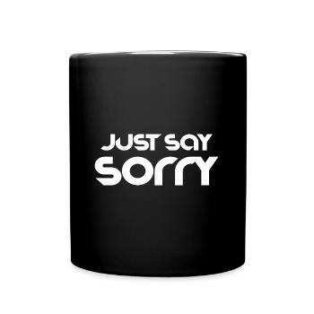 Saying text slogan cool - Full Colour Mug - black - Front