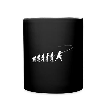 évolution pêche t-shirt homme idée cadeau - Mug uni - noir - Devant