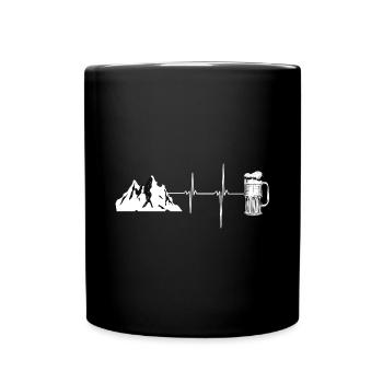 Hiking Gift Mountaineering Trekking Hikers - Full Colour Mug - black - Front