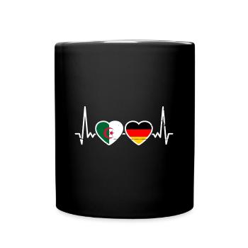 Algérie Allemagne Drapeau Algérien Allemand - Mug uni - noir - Devant
