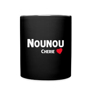 Nounou Chérie - Mug uni - noir - Devant