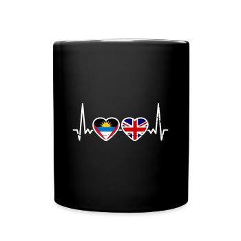 Antigua and Barbuda Great Britain Flag - Full Colour Mug - black - Front