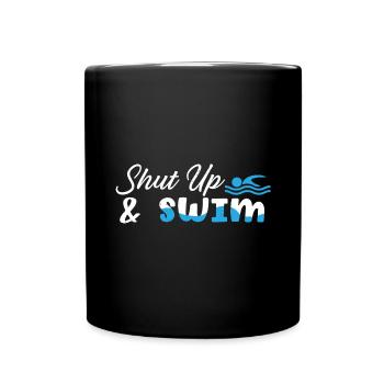 Nageurs Natation 50 mètres piste Brasse - Mug uni - noir - Devant