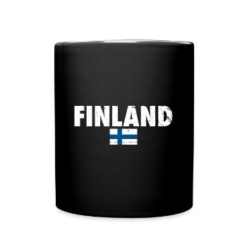 Finland Finland Finnish flag Finn - Full Colour Mug - black - Front