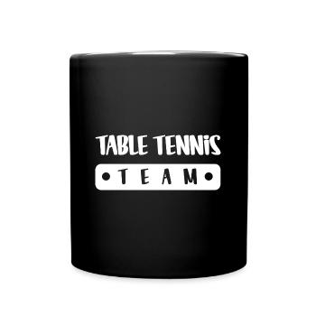 Table Tennis Team - Tasse einfarbig - Schwarz - Vorne